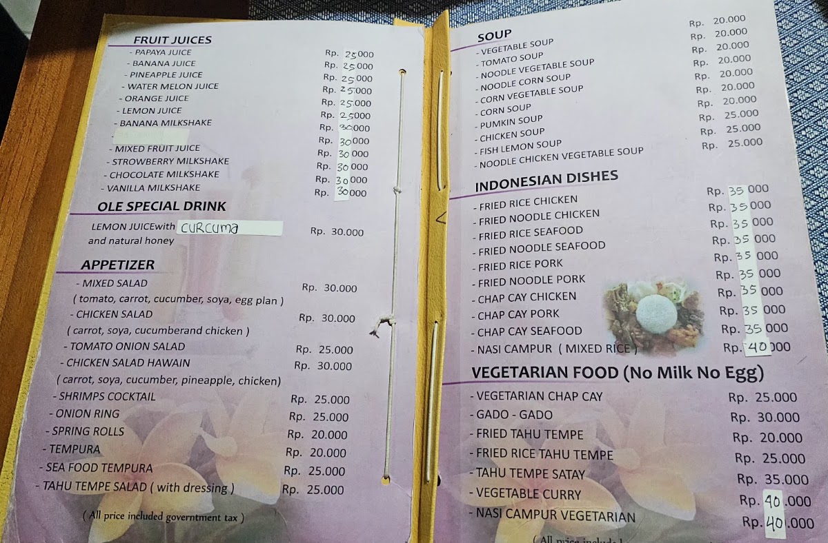 Warung Ole Menu 7