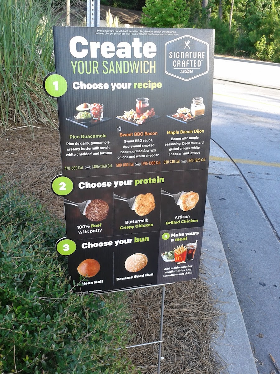 McDonald's Menu 1