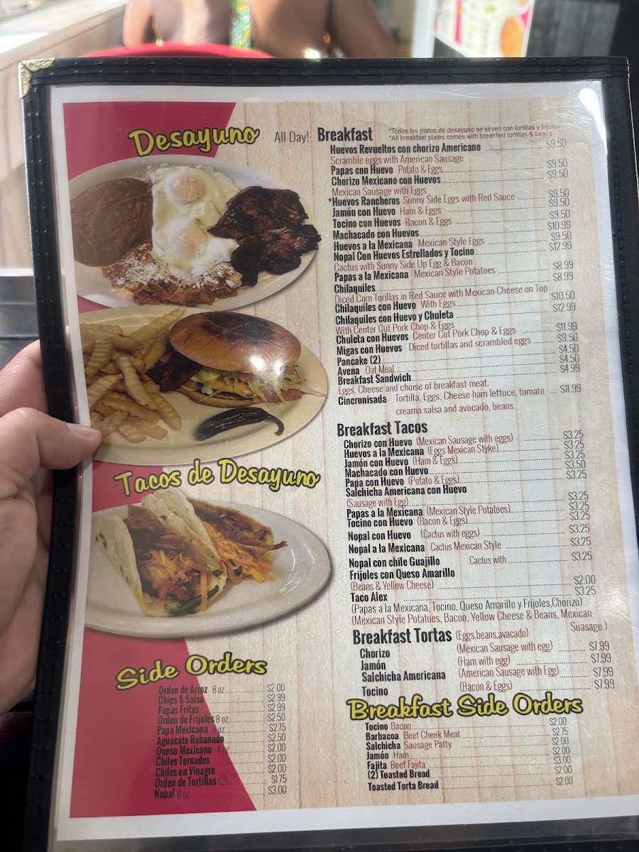 Indios Taco House Menu 1