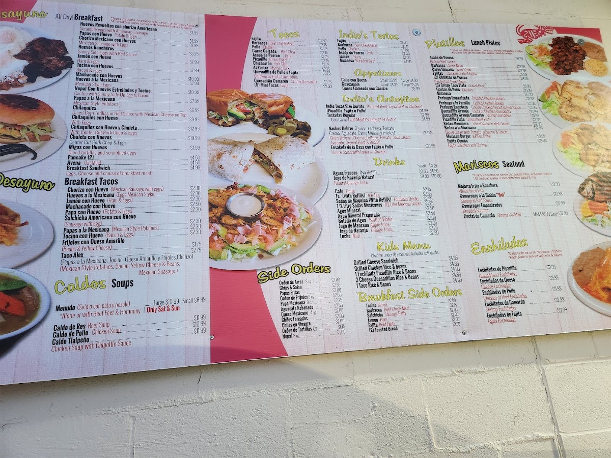 Indios Taco House Menu 10