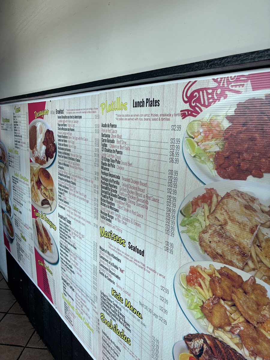 Indios Taco House Menu 2