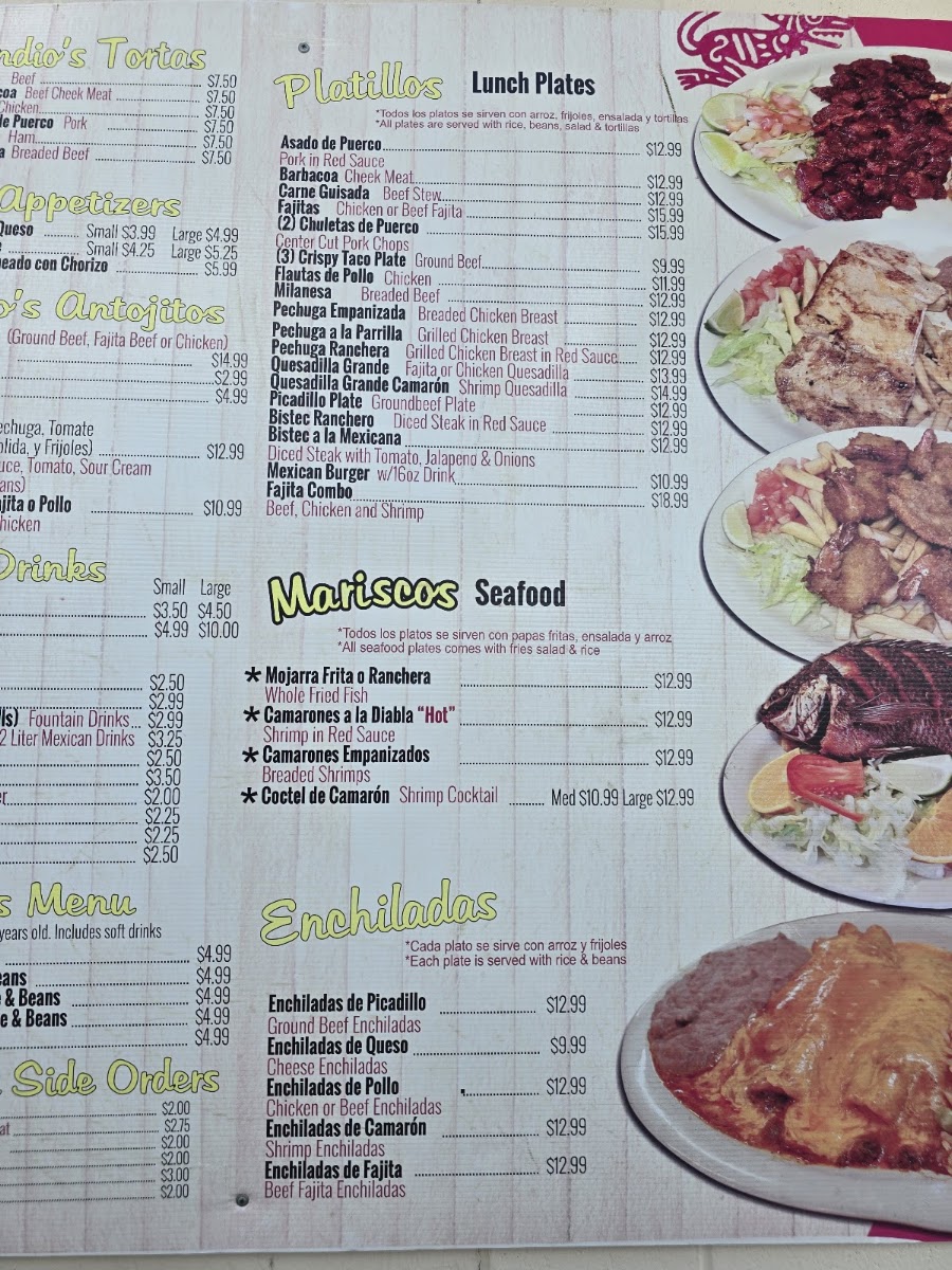 Indios Taco House Menu 5