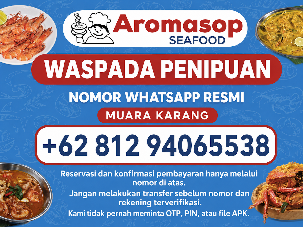 Aromasop Seafood Menu 1