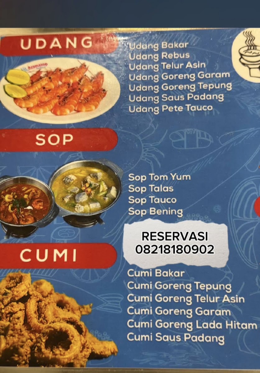 Aromasop Seafood Menu 2