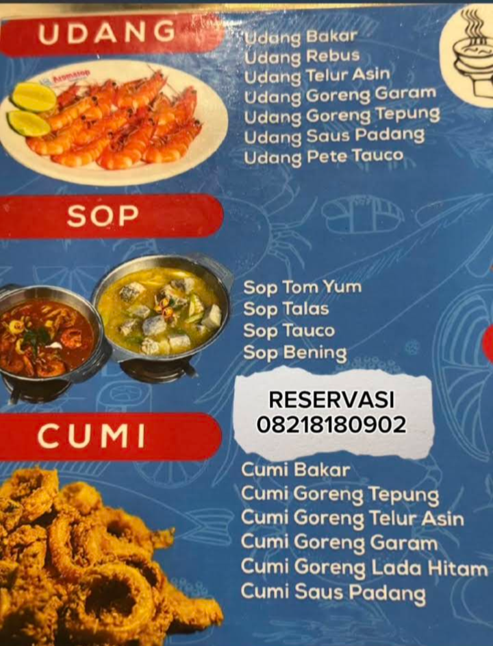 Aromasop Seafood Menu 3