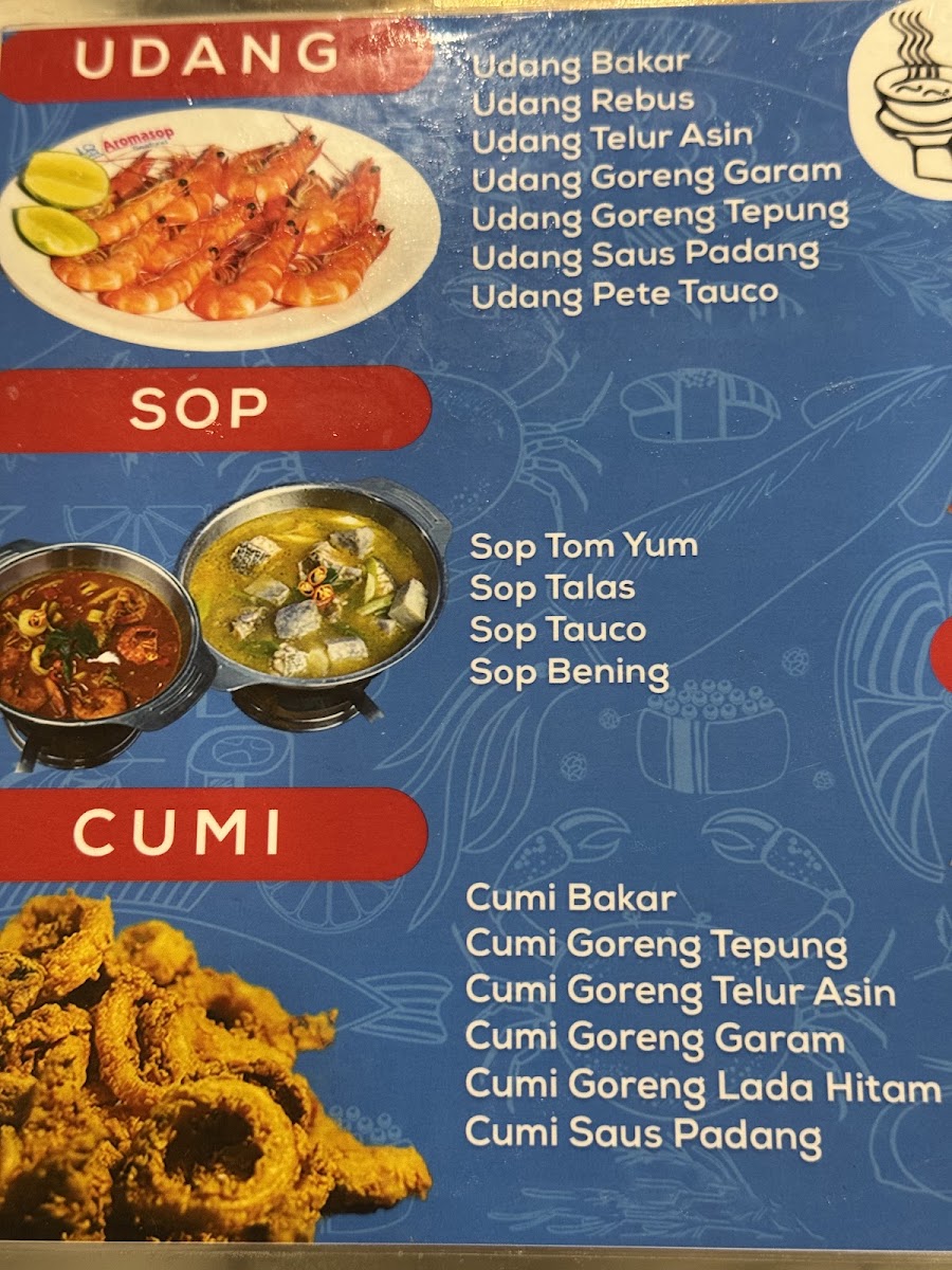 Aromasop Seafood Menu 4