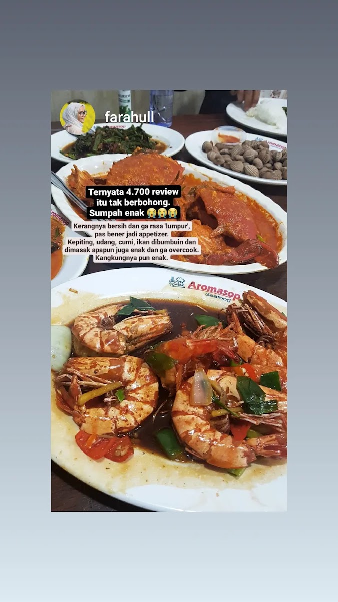 Aromasop Seafood Menu 7