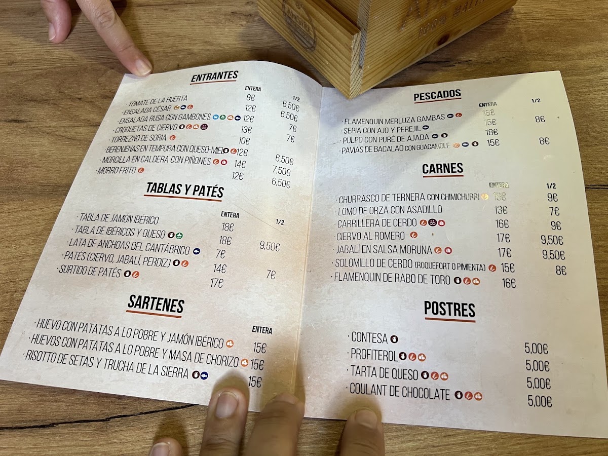 Taberna Quinito Menu 1