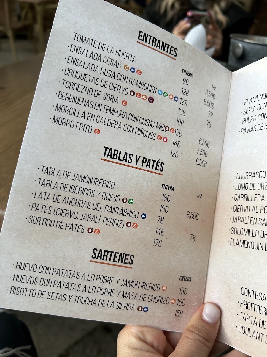 Taberna Quinito Menu 2