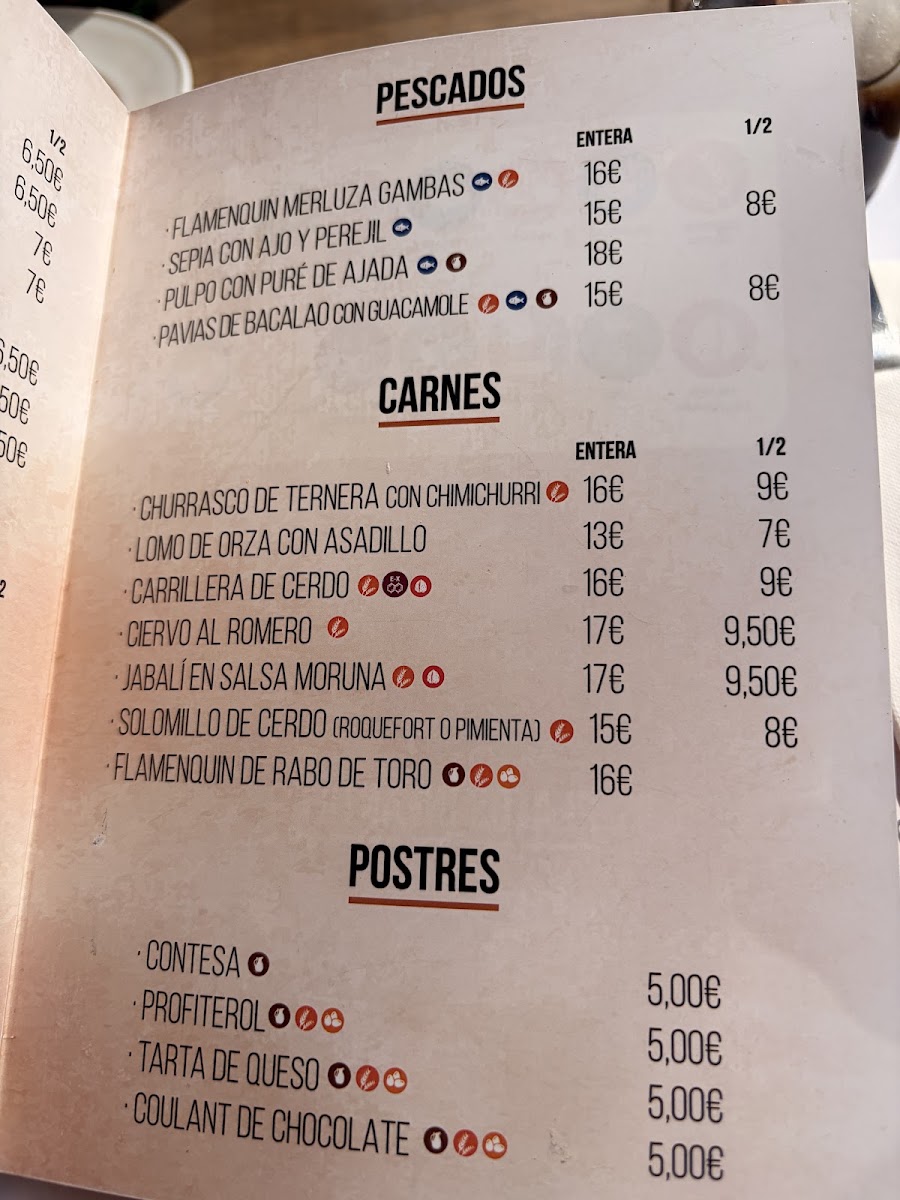 Taberna Quinito Menu 3