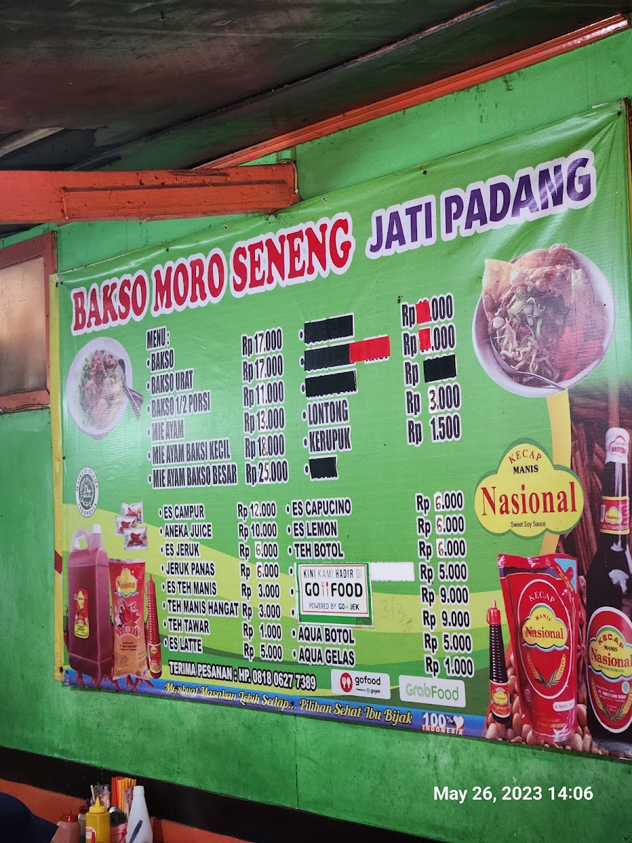 BAKSO MORO SENENG Menu 4