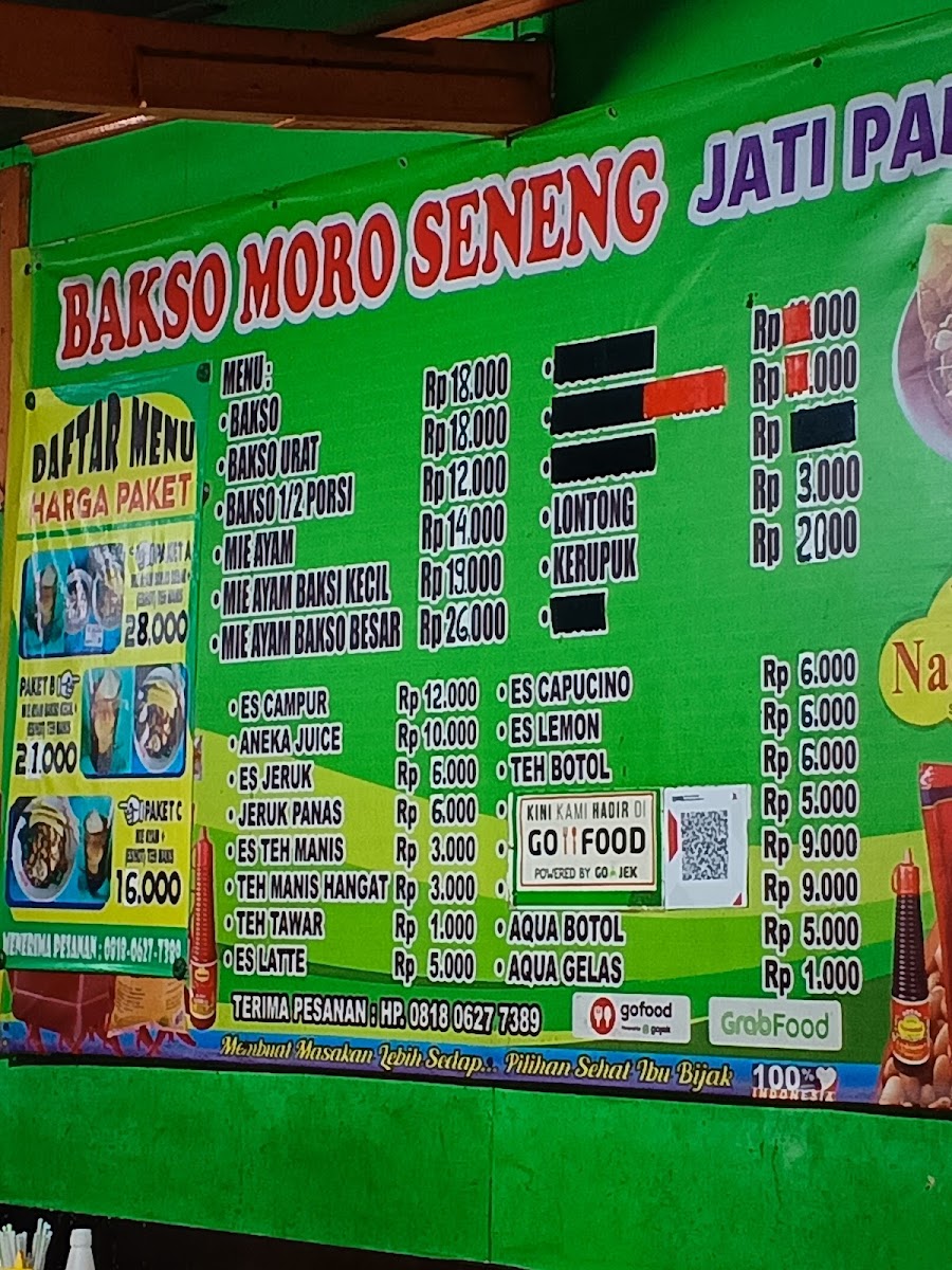 BAKSO MORO SENENG Menu 5