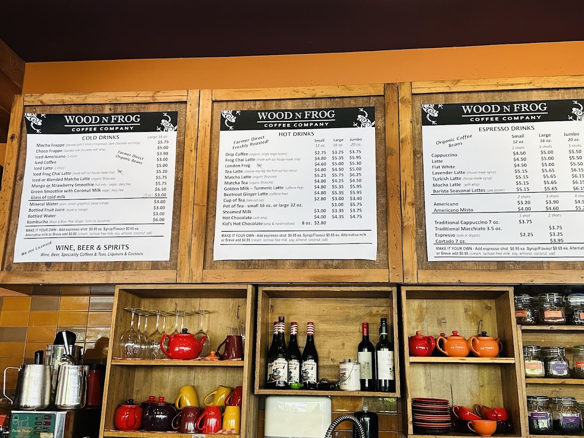 Wood N Frog Coffee Company Menu 6