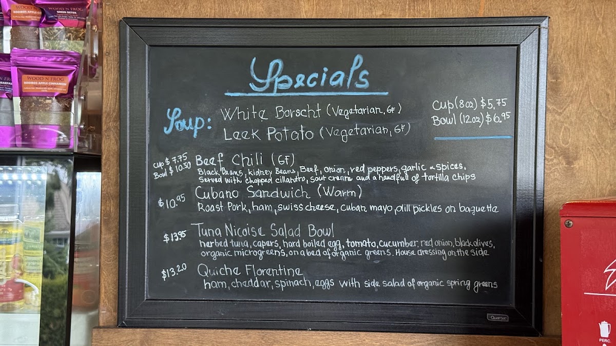 Wood N Frog Coffee Company Menu 7