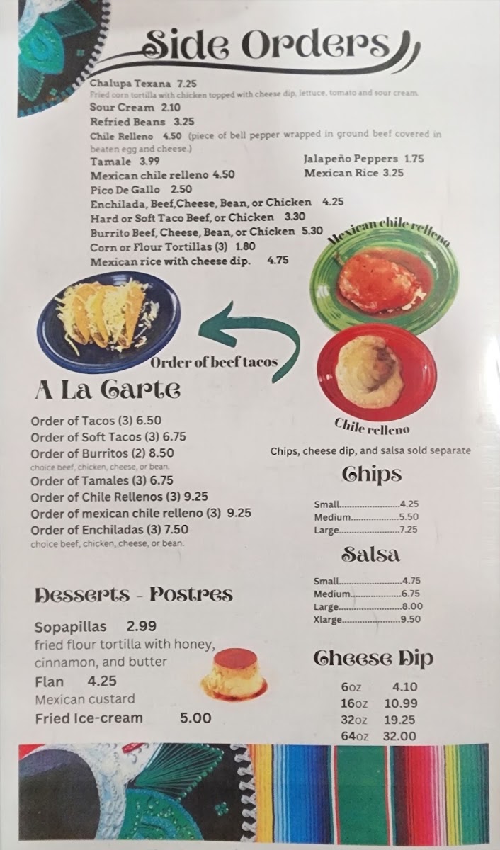 El Rincon Méxican Restaurant Menu 3