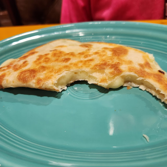 Bean Burrito Cheese Quesadilla & Bean Chalupa