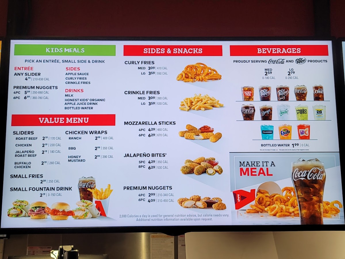 Arby's Menu 2
