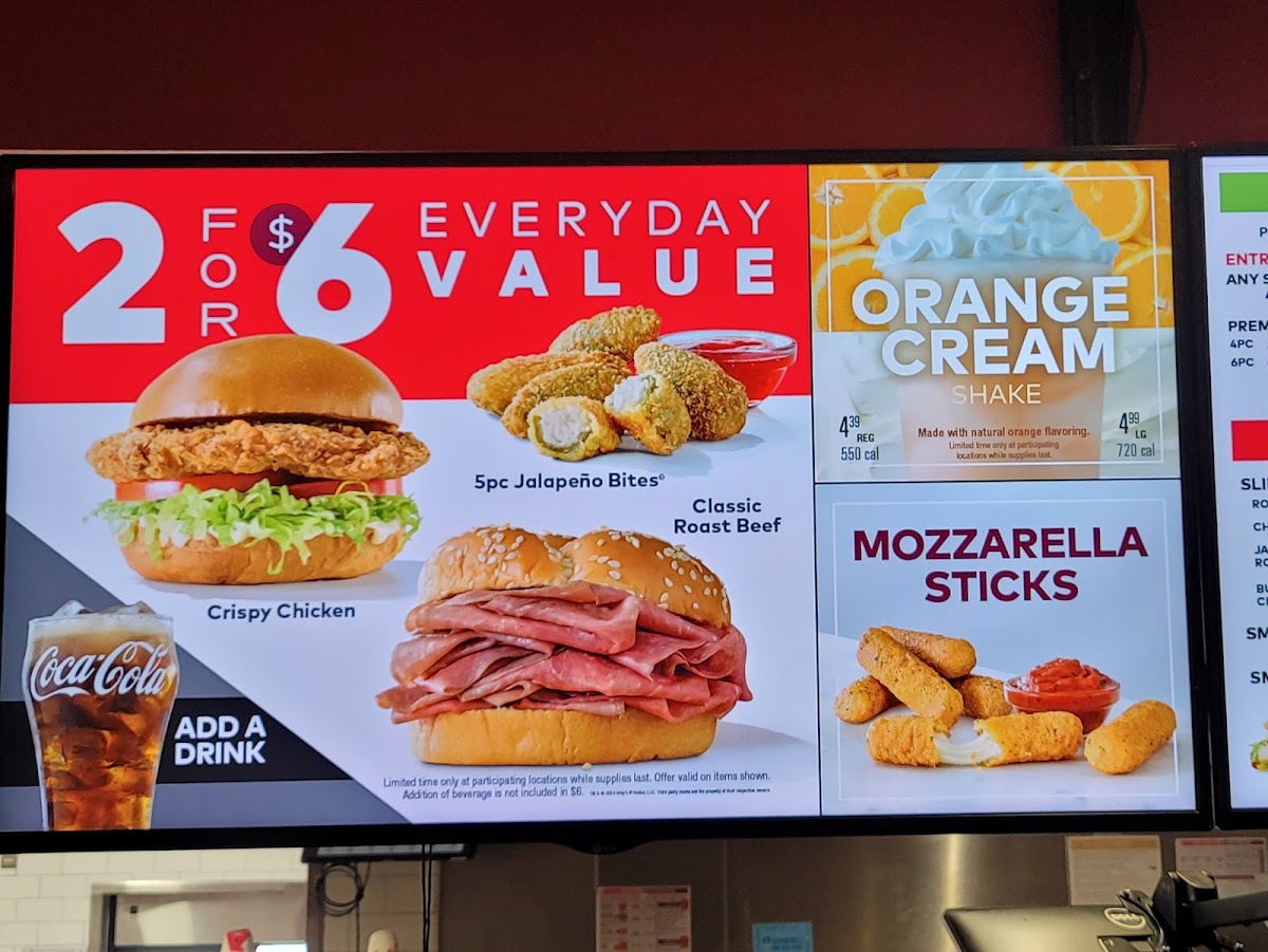 Arby's Menu 3