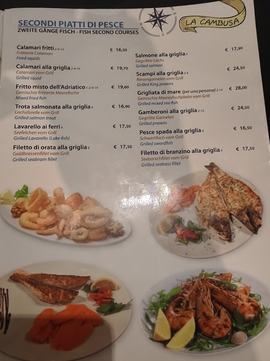 Ristorante La Cambusa Menu 1