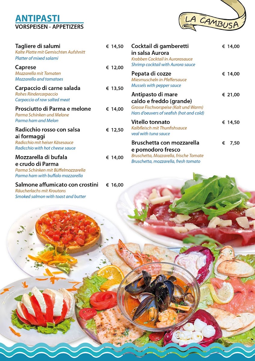 Ristorante La Cambusa Menu 2