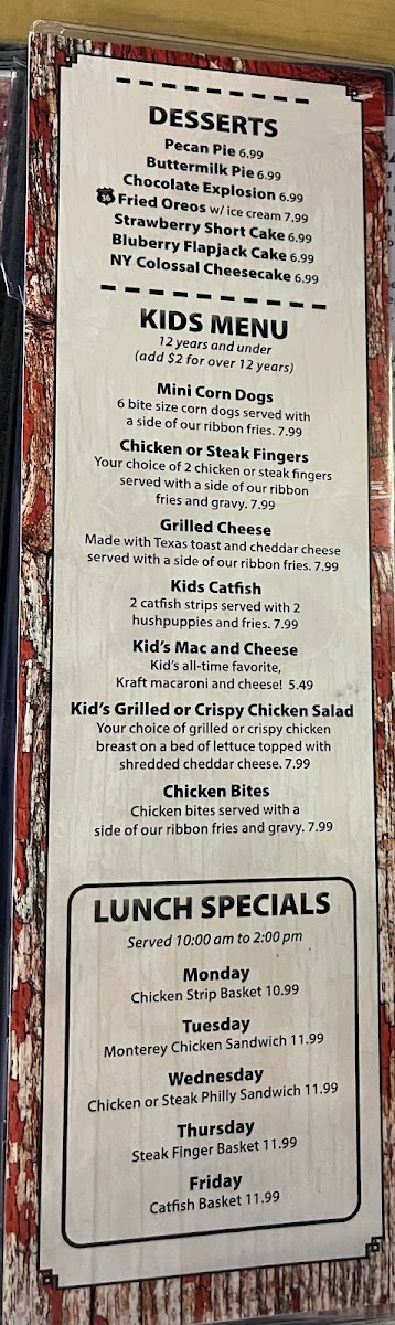 Junction on Route 36 Menu 4