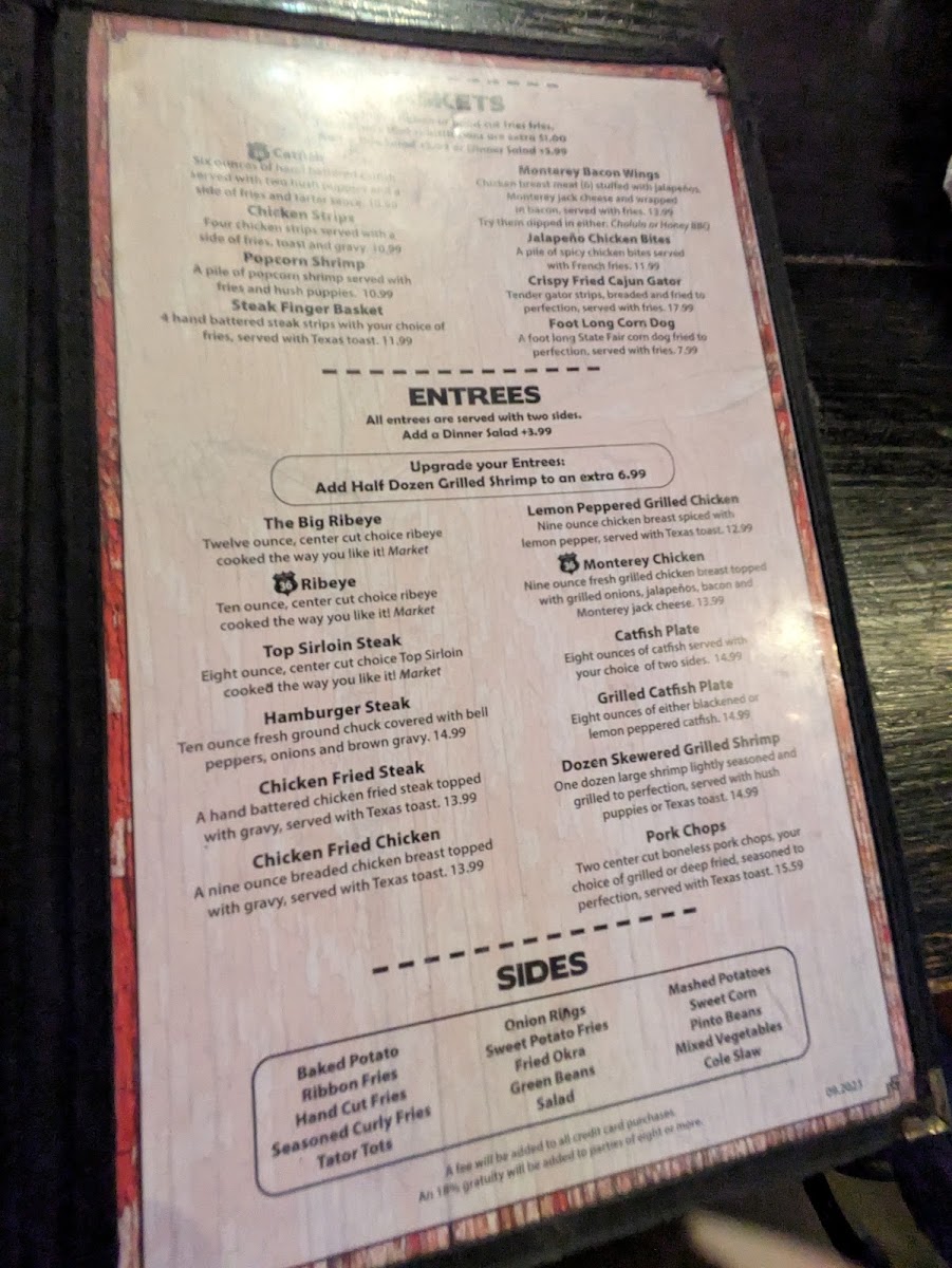 Junction on Route 36 Menu 9