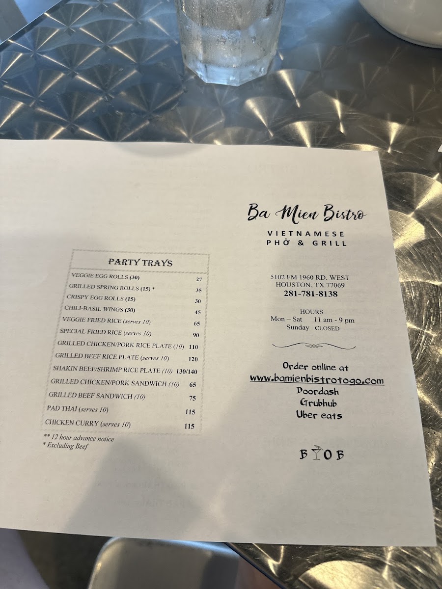 Ba Mien Bistro Menu 6