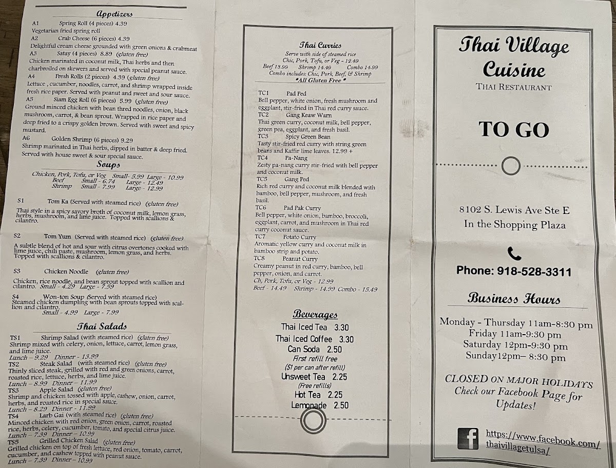 Thai Village Cuisine Menu 6