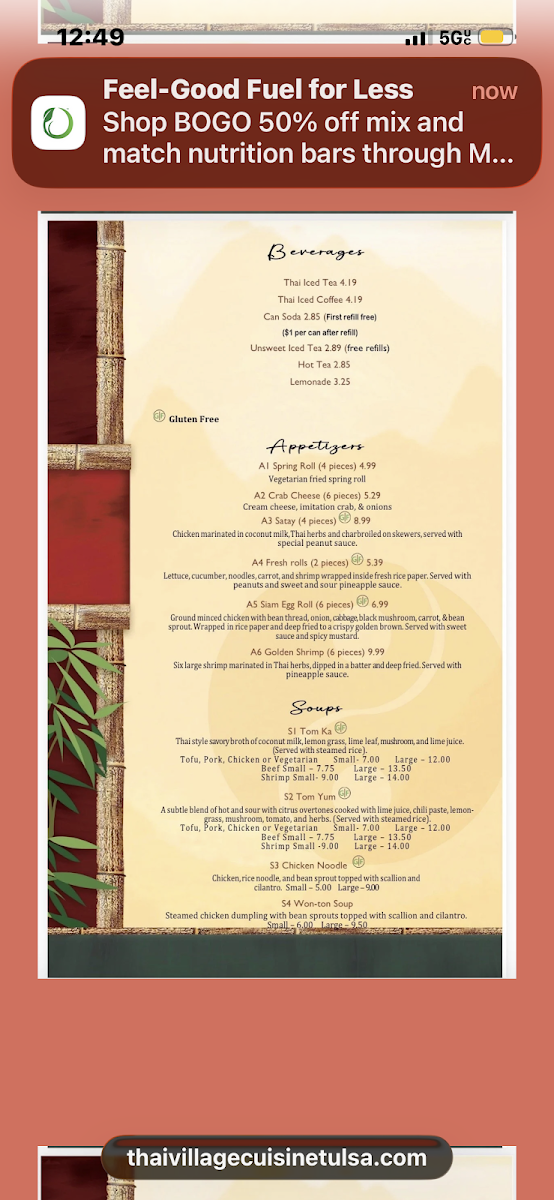 Thai Village Cuisine Menu 7