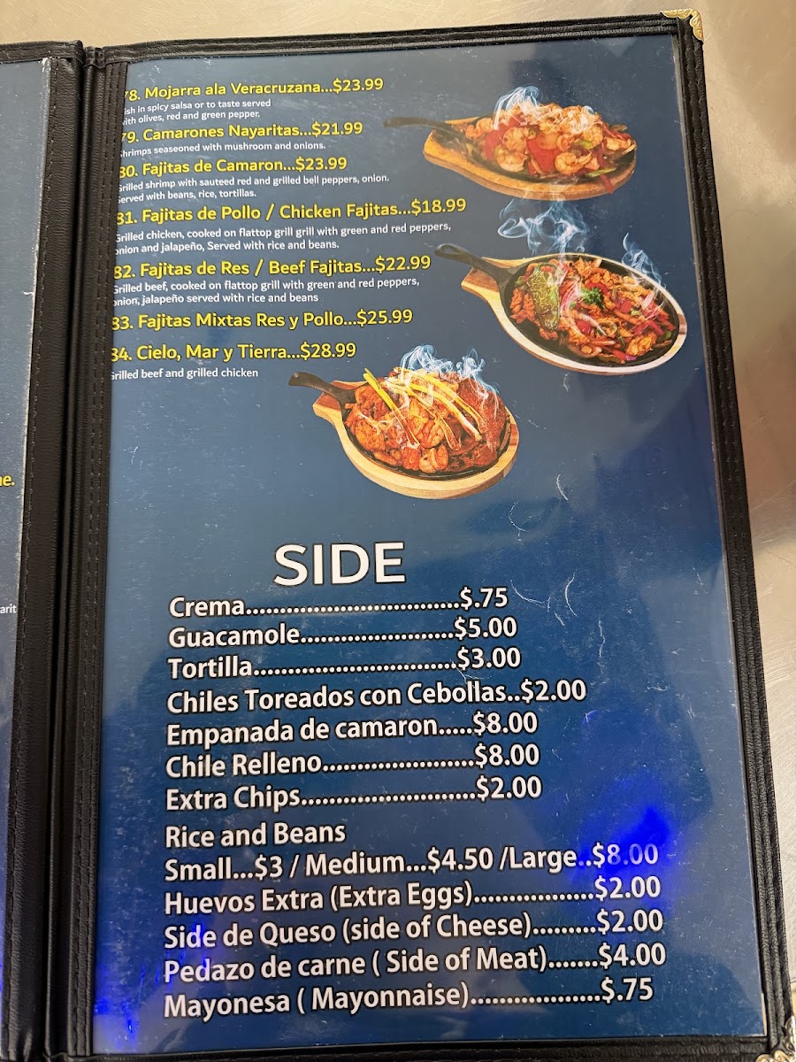 El Zarandeado Menu 2