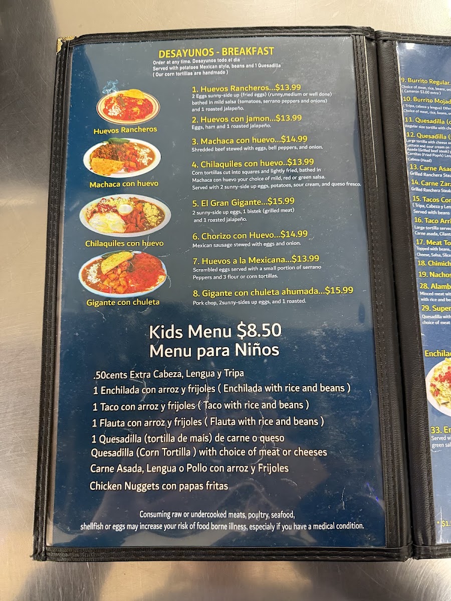 El Zarandeado Menu 3