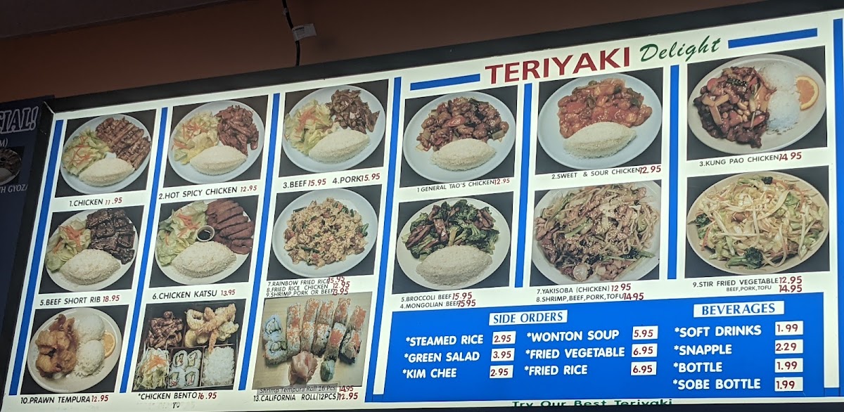 Teriyaki Delight Menu 10