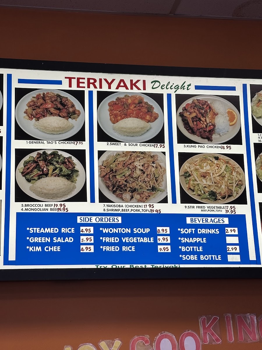 Teriyaki Delight Menu 6