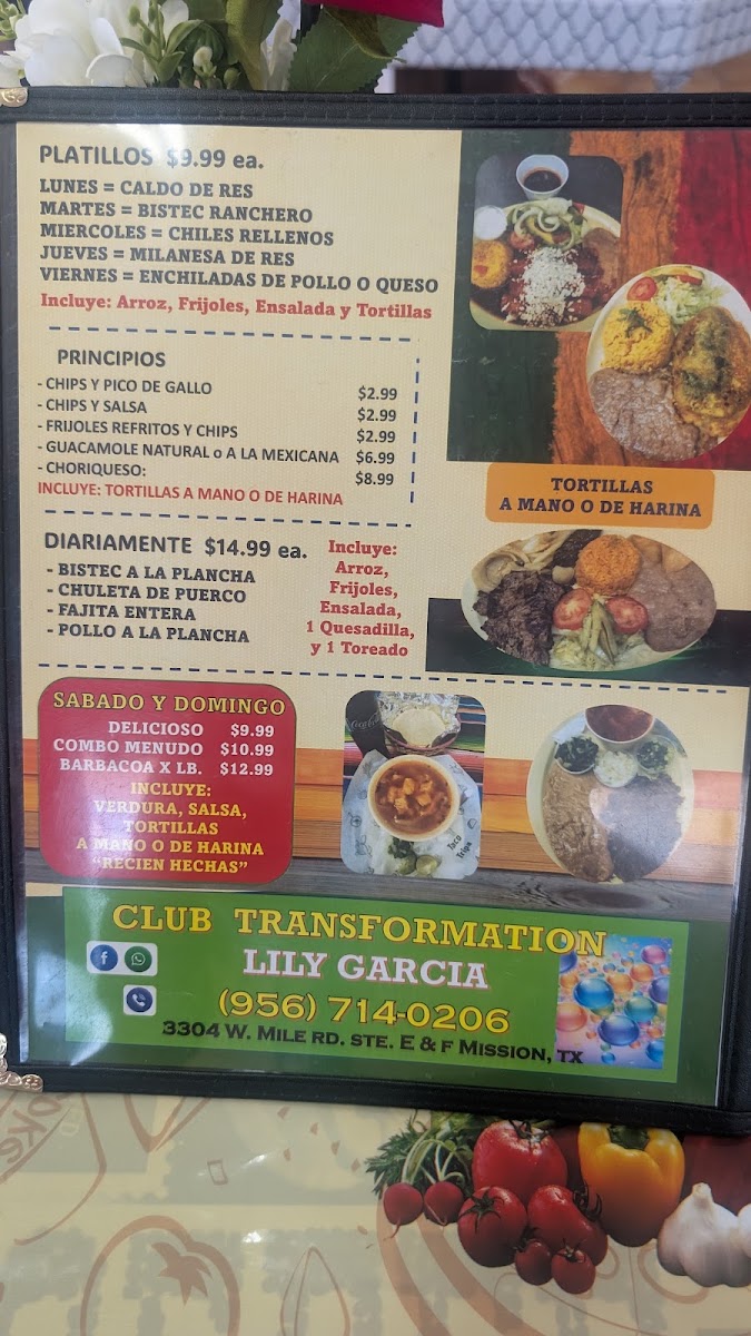 Taqueria Don Felipe Menu 1