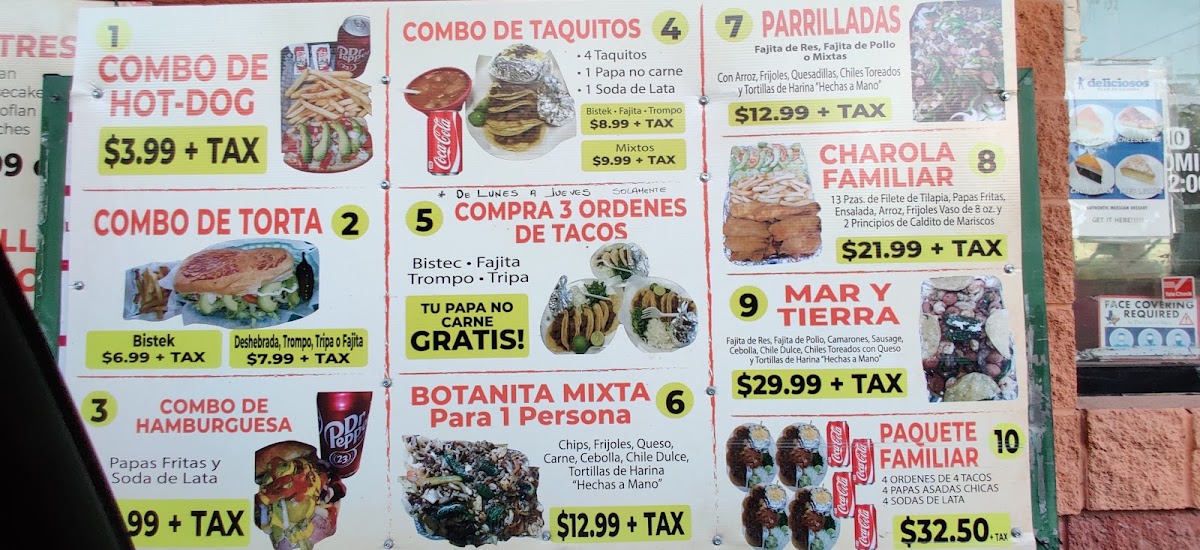 Taqueria Don Felipe Menu 10