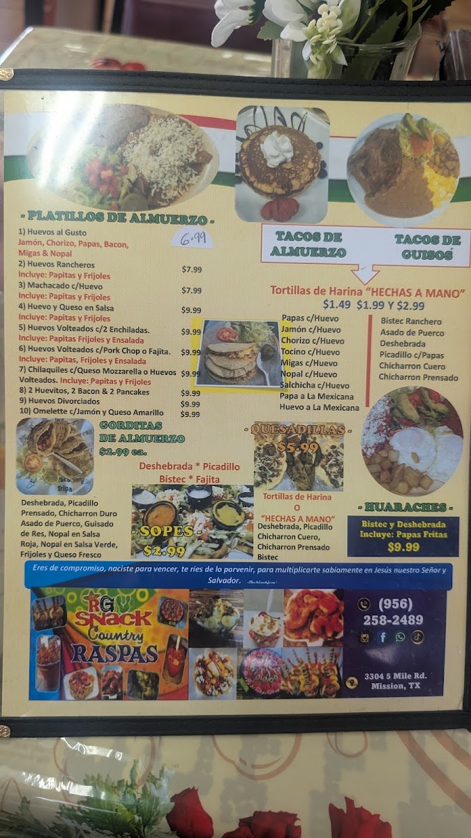 Taqueria Don Felipe Menu 2
