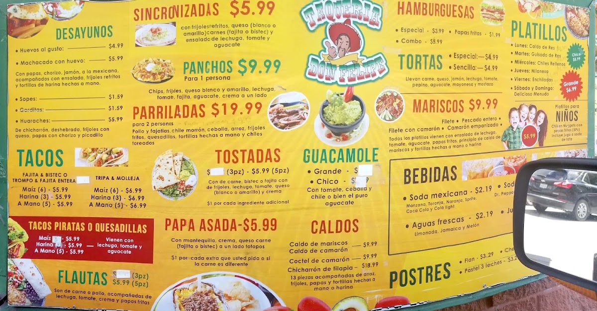 Taqueria Don Felipe Menu 5
