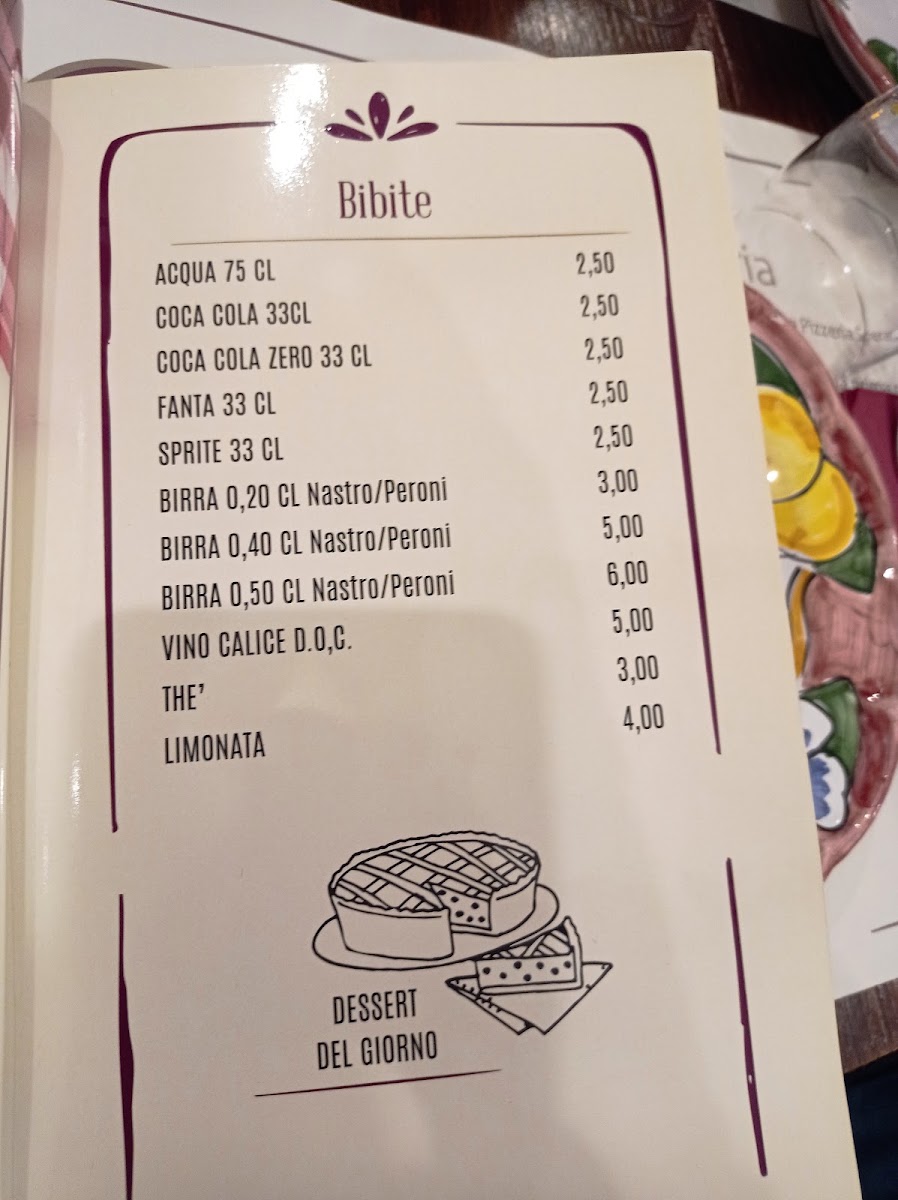 Pizzeria Speranzella Menu 3