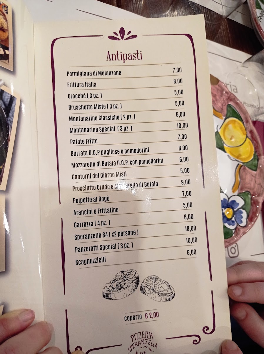 Pizzeria Speranzella Menu 6