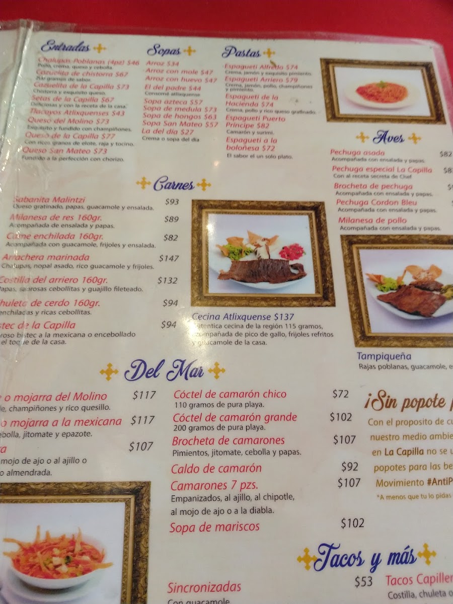 Restaurant La Capilla Menu 3