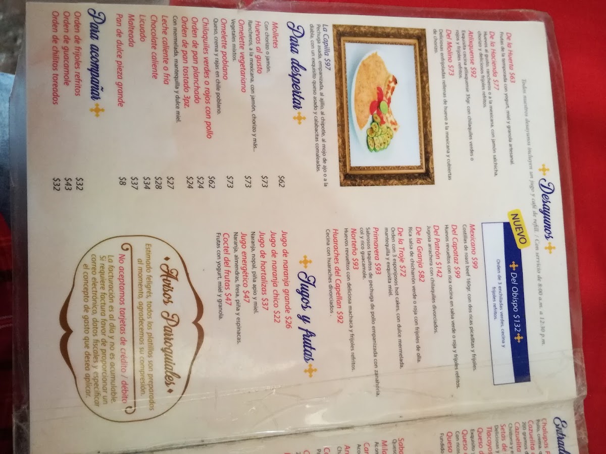 Restaurant La Capilla Menu 4