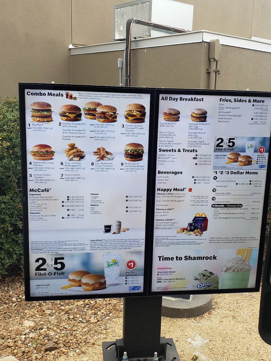 McDonald's Menu 1