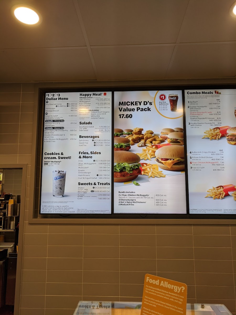 McDonald's Menu 6