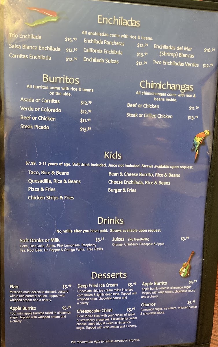 Don Perico Mexican Restaurant Menu 4