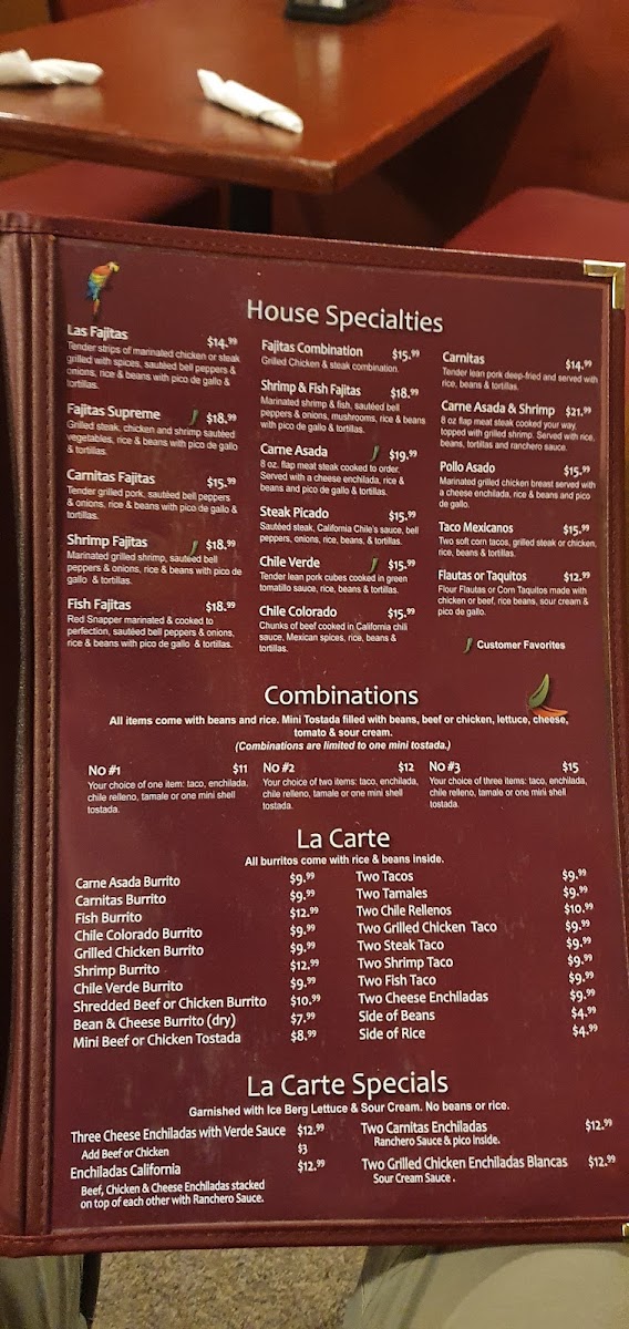 Don Perico Mexican Restaurant Menu 6