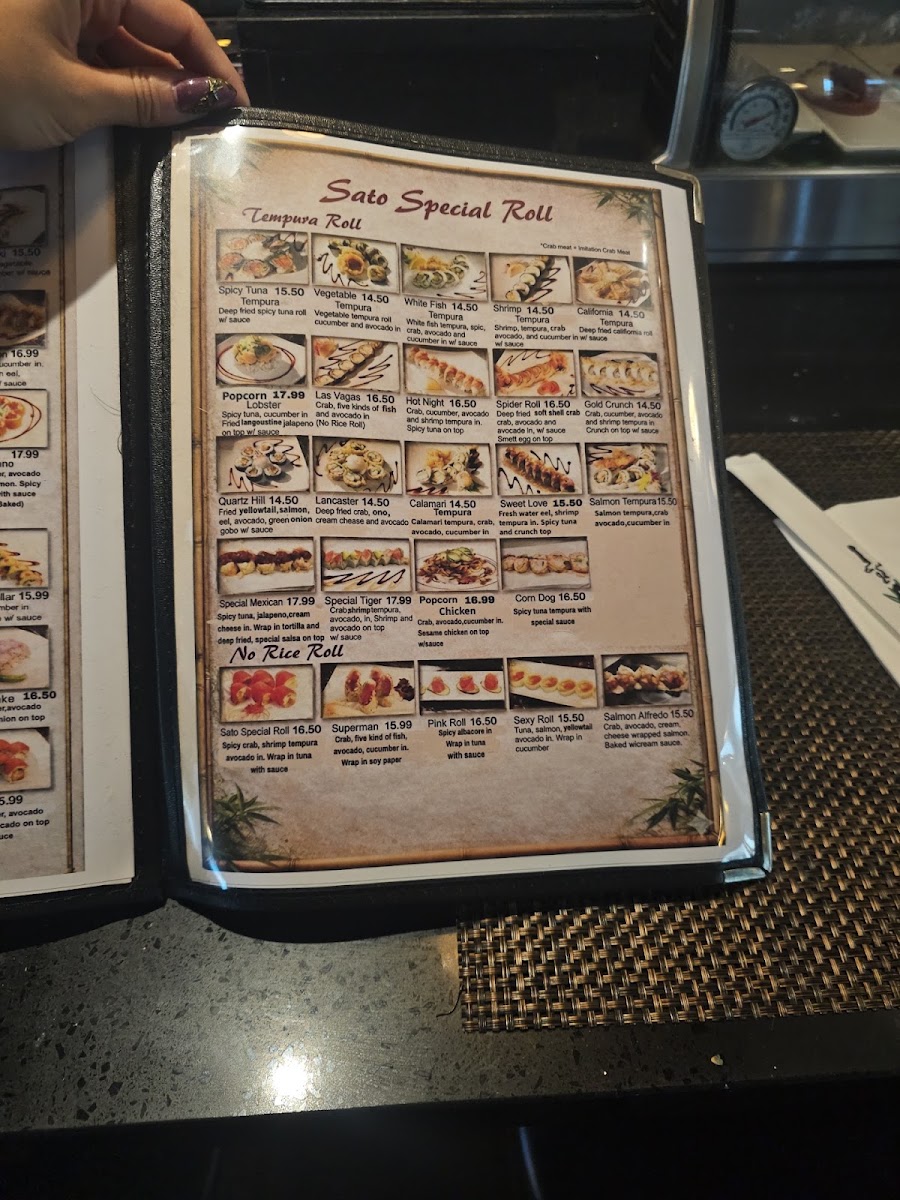 Sato Sushi Menu 6