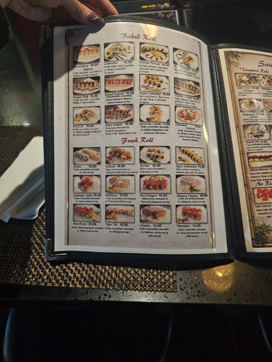 Sato Sushi Menu 8