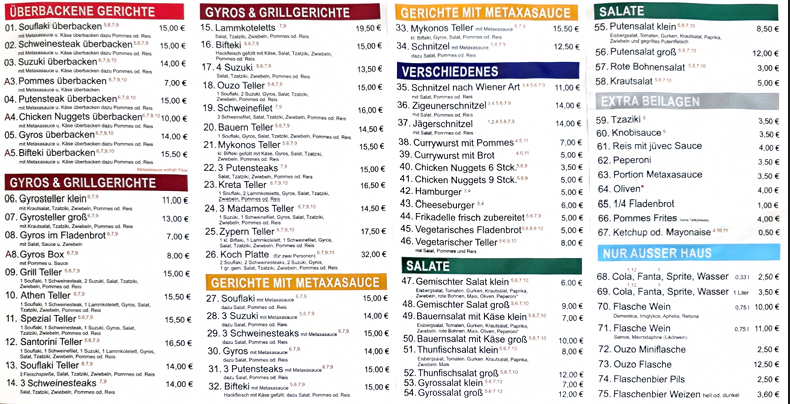 Kreta Grill Beverungen – Griechische Spezialitäten & Gyros Menu 1