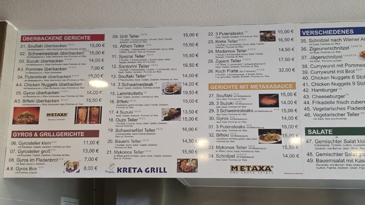 Kreta Grill Beverungen – Griechische Spezialitäten & Gyros Menu 3
