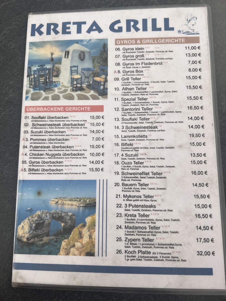 Kreta Grill Beverungen – Griechische Spezialitäten & Gyros Menu 6
